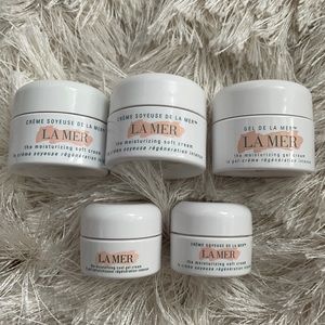 Empty La Mer jars